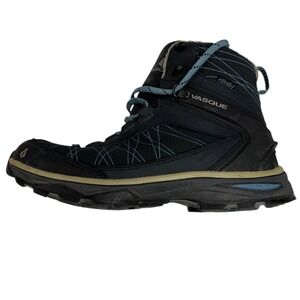 Vasque UltraDry Waterproof Hiking Boots Women's 9M Black Blue Lace Up